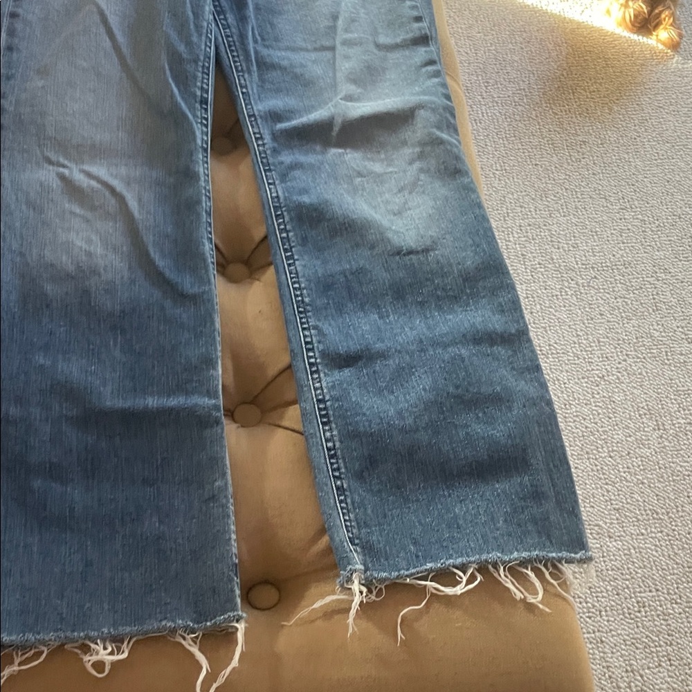 rag & bone Wide Leg Jeans in Denim Blue - Picture 3 of 7